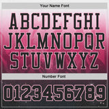 Custom Black-Light Pink Nebula Starry Galaxy Space Round Neck Sublimation Basketball Uniform Jersey