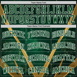 Custom Green Yellow-White Nebula Starry Galaxy Space Round Neck Sublimation Basketball Uniform Jersey