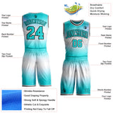 Custom Blue White-Black Nebula Starry Galaxy Space Round Neck Sublimation Basketball Uniform Jersey