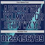 Custom Blue Navy-White Nebula Starry Galaxy Space Round Neck Sublimation Basketball Uniform Jersey
