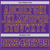 Custom Purple-Yellow Dot Gradient Round Neck Sublimation Basketball Uniform Jersey