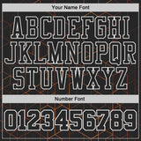Custom Black-White Geometric Grid Round Neck Sublimation Basketball Uniform Jersey