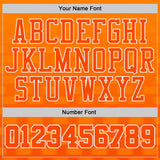 Custom Orange-White Checkered Gradient Round Neck Sublimation Basketball Uniform Jersey