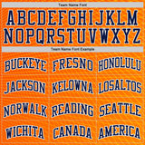 Custom Orange Navy White-Gold Diamond Grid Gradient Round Neck Sublimation Basketball Uniform Jersey