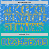 Custom Powder Blue Aqua-Gold Floral Texture Gradient Round Neck Sublimation Basketball Uniform Jersey