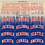 Custom Cream White Royal Red Purple-Gold Speed Line Gradient Round Neck Sublimation Basketball Uniform Jersey