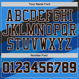 Custom Blue Brown Black White-Gold Diagonal Stripe Gradient Round Neck Sublimation Basketball Uniform Jersey