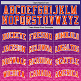 Custom Purple Orange Pink White Navy-Gold Triangle Dot Gradient Round Neck Sublimation Basketball Uniform Jersey