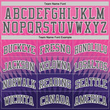 Custom Pink Steel Gray Purple White-Black Chevron Zigzag Gradient Round Neck Sublimation Basketball Uniform Jersey