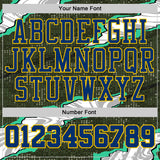 Custom Camo US Navy Blue-Yellow Digital Camouflage Torn Paper Style Round Neck Sublimation Salute To Service Basketball Uniform Jersey