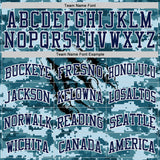 Custom Camo Navy-White Digital Camouflage Monster Claw Round Neck Sublimation Salute To Service Basketball Uniform Jersey