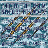 Custom Camo Navy-White Digital Camouflage Monster Claw Round Neck Sublimation Salute To Service Basketball Uniform Jersey