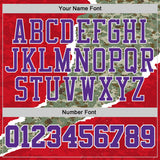 Custom Camo Purple-White Digital Camouflage Torn Paper Style Round Neck Sublimation Salute To Service Basketball Uniform Jersey