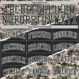Custom Camo Black-White Digital Camouflage Round Neck Sublimation Salute To Service Basketball Uniform Jersey