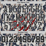 Custom Camo Black-White Digital Camouflage Claw Round Neck Sublimation Salute To Service Basketball Uniform Jersey