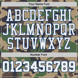 Custom Camo White-US Navy Blue Digital Camouflage Claw Round Neck Sublimation Salute To Service Basketball Uniform Jersey