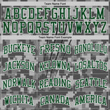 Custom Camo Green-White Digital Camouflage Claw Round Neck Sublimation Salute To Service Basketball Uniform Jersey
