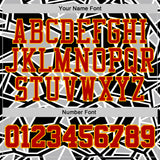 Custom Black Red Gray-Gold Abstract Geometric Shards Round Neck Sublimation Basketball Uniform Jersey