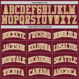 Custom Crimson Old Gold-White Irregular Fire Flames Round Neck Sublimation Basketball Uniform Jersey