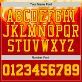 Custom Red Yellow-White Blazing Flames Round Neck Sublimation Basketball Uniform Jersey