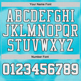 Custom Lakes Blue White-Black Gradient Dot Round Neck Sublimation Basketball Uniform Jersey