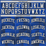 Custom Blue White-Black Gradient Dot Round Neck Sublimation Basketball Uniform Jersey