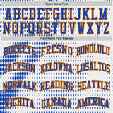 Custom White Thunder Blue Bay Orange-Black Gradient Dot Round Neck Sublimation Basketball Uniform Jersey