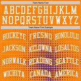 Custom Bay Orange White-Purple Gradient Dot Round Neck Sublimation Basketball Uniform Jersey