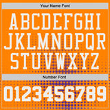 Custom Bay Orange White-Purple Gradient Dot Round Neck Sublimation Basketball Uniform Jersey