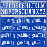 Custom Thunder Blue White-Red Gradient Dot Round Neck Sublimation Basketball Uniform Jersey