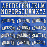 Custom Thunder Blue White-Black Snow Mountain Gradient Round Neck Sublimation Basketball Uniform Jersey