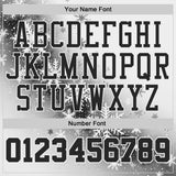 Custom Gray Black-White Winter Snowflake Round Neck Sublimation Basketball Uniform Jersey