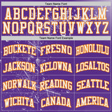 Custom Purple White-Bay Orange Winter Snowflake Round Neck Sublimation Basketball Uniform Jersey