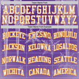 Custom Purple White-Bay Orange Winter Snowflake Icicle Round Neck Sublimation Basketball Uniform Jersey