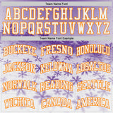 Custom Purple White-Bay Orange Winter Snowflake Gradient Round Neck Sublimation Basketball Uniform Jersey