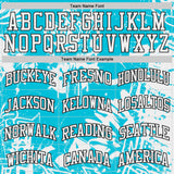 Custom Lakes Blue White-Black Music Street Graffiti Round Neck Sublimation Basketball Uniform Jersey