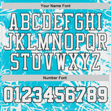 Custom Lakes Blue White-Black Music Street Graffiti Round Neck Sublimation Basketball Uniform Jersey