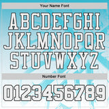 Custom Lakes Blue White-Black Music Street Graffiti Round Neck Sublimation Basketball Uniform Jersey