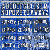 Custom Blue White-Black Hiphop Street Graffiti Round Neck Sublimation Basketball Uniform Jersey