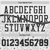 Custom White-Black Paisley Bandana Round Neck Sublimation Basketball Uniform Jersey