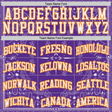 Custom Purple White-Bay Orange Paisley Bandana Round Neck Sublimation Basketball Uniform Jersey