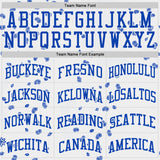 Custom White Red-Thunder Blue Paisley Bandana Patchwork Round Neck Sublimation Basketball Uniform Jersey