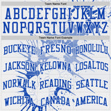 Custom White Red-Thunder Blue Hiphop Street Graffiti Splatter Round Neck Sublimation Basketball Uniform Jersey