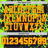 Custom Black Gold Green-Orange Psychedelic Acid Fluid Round Neck Sublimation Basketball Uniform Jersey