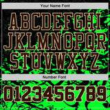 Custom Black Brown Green-Cream Psychedelic Acid Fluid Round Neck Sublimation Basketball Uniform Jersey