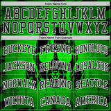 Custom Green Black-White Psychedelic Acid Fluid Round Neck Sublimation Basketball Uniform Jersey