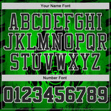 Custom Green Black-White Psychedelic Acid Fluid Round Neck Sublimation Basketball Uniform Jersey