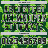 Custom Green Black-White Psychedelic Acid Fluid Round Neck Sublimation Basketball Uniform Jersey