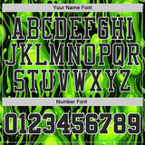 Custom Green Black-White Psychedelic Acid Fluid Round Neck Sublimation Basketball Uniform Jersey