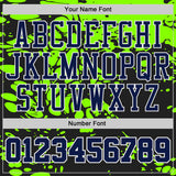 Custom Black Navy Green-White Psychedelic Acid Fluid Round Neck Sublimation Basketball Uniform Jersey